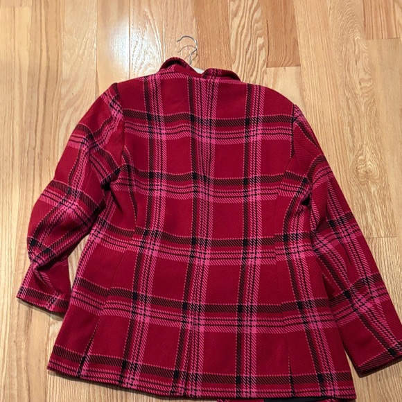 Nine West Red Plaid Blazer - Picture 4 of 4